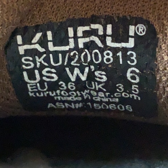 KURU Kruzr 11 Brown Leather Driving Hiking Shoes 200813 Women's Size 6 - Picture 11 of 11
